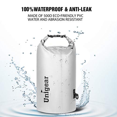 Image of Unigear Floating Waterproof Dry Bag for Kayaking, 2L /5L /10L /20L /30L /40L | Lightweight Gear Storage, Waterproof Phone Case Included, For Boating, Fishing, Swimming, Camping, Beach And Paddle Boarding