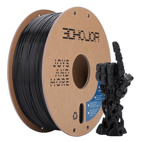 3DHoJor ABS Filament 1.75mm, ABS 1kg Spool (2.2lbs),3D Printer Filament,Dimensional Accuracy +/- 0.03 mm, Fit Most FDM Printer-Black