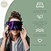 Victoria's Lavender Luxury Aromatherapy Lavender Eye Mask - Ideal for Hot or Cold Applications, Weighted Eye Compression, Meditation Silk Mask, Made in The USA (Colors May Vary)