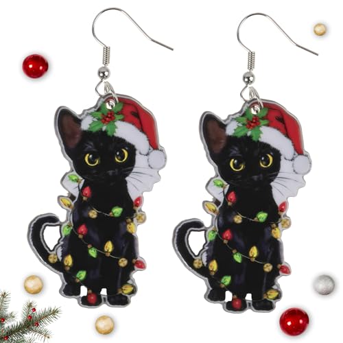 Artlunar Christmas Earrings, Christmas Accessories For Women - Holiday Drop