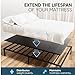 Bunkie Board Queen Size 60x80 - Heavy Duty Reinforced Wood Bed Boards for Under Mattress, Universal Sleeper Sofa Support Board with Anti-Sag Design for Metal Bed Frame, Platform Beds&Pull Out Couches