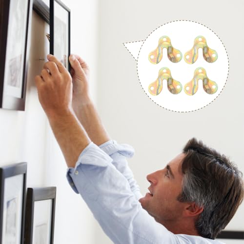 Image of jojofuny Brick Wall Hangers Wall Hanging Film Kit Picture Hanging Hooks for Frames Decor and Clocks