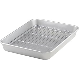 谷口金属 軽量で使いやすい バット トレー アミ付きセット 料理 27.8×21.3cm 4号 日本製 下ごしらえ 揚げ物 天ぷら" 