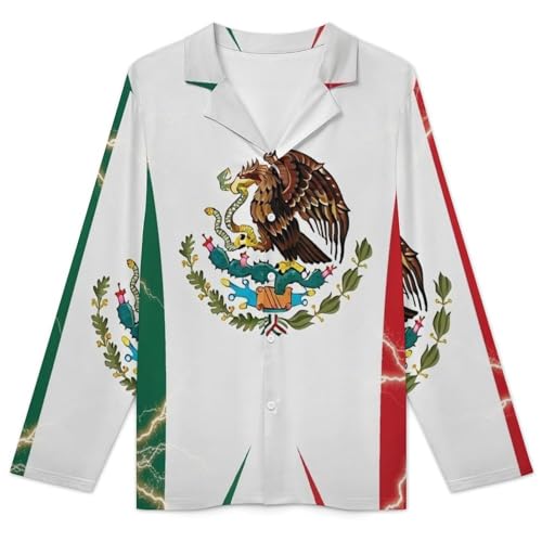 Men's Long Sleeve Pajama Set Classic Button Down Pajamas Long Pants Sleepwear3