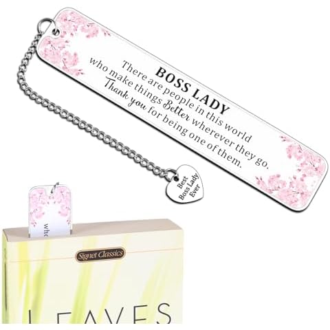 Friendsgiving Thank You Gifts for Boss Lady, Inspirational Bookmarks, Boss Birthday Christmas Gifts for Women Supervisor National Boss Day Gifts, Boss Lady Gifts for Women, Bosses Day Gifts for Her Cover