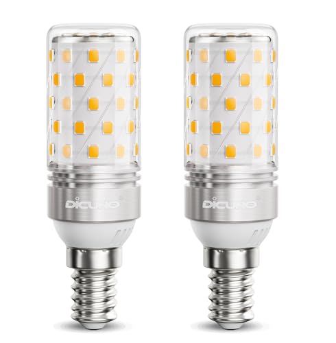 DiCUNO Bombilla LED E14 Maíz 8W, Equivalente halógena 100W, 1000lm, Luz cálida 2700K, No regulable, 230V, Casquillo E14 estándar, Ahorro de energía, Pack de 2