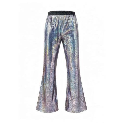 Pantalones con lentejuelas estampadas de brillo único para hombre