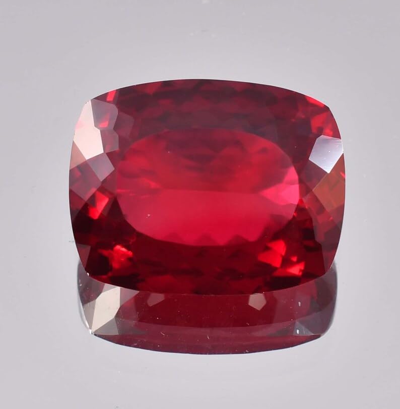 Rubis véritable facetté 16 x 10 mm pour la haute joaillerie et pendentif