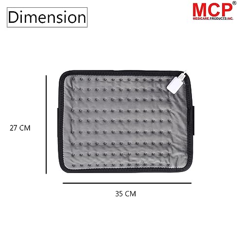 Image of MCP Healthcare Velvet Heat Therapy Electric Heating Pad: Targeted Pain Relief for Aches & Pains - Auto Temp Control, Plush Cover, Fast Recovery - The Ultimate Solution
