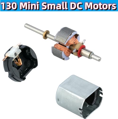 MTDELE 20Pcs Mini Small DC Motors 1.5V 3V 5V 6V 130 Micro Toy Electric Motors Compatible with for DIY Kids Projects
