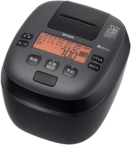 【WEB限定】タイガー魔法瓶(TIGER) 炊飯器 5.5合 圧力IH ご泡火炊き 日本製 粒立ち保温24時間 お手入れ簡単 土鍋かまどコート釜 ブラック JPI-S10NK