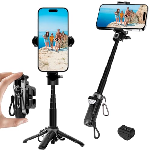 3-in-1 Mini Tripod, Selfie Stick for iPhone, Tripod for iPhone with Remote Control, Lightw - image 1