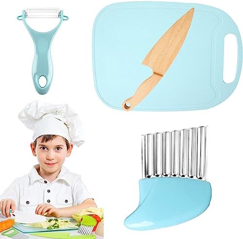 Lot De 13 Couteaux Cuisine Enfants Avec Planche à Découper - Kit Initiation Sécurisé Pour Tout-Petits