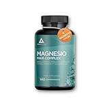 Magnesio Maxi Complex– 4 Magnesios + Vitamina B6- Bisglicinato+ Malato+...