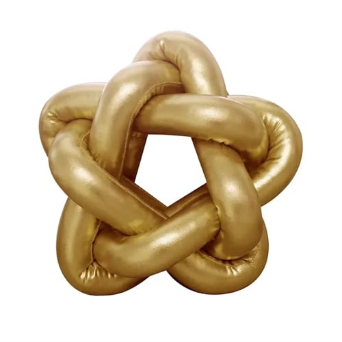 WJLYDM Schlafzimmer-Plüschkissen, heißes Gold, fünfzackiger Stern, geknotetes Kissen, Sofa-Dekoration, Dekokissen FüR Sofa, Bett, Schlafzimmer WJLYDM Schlafzimmer-Plüschkissen, heißes Gold, fünfzackiger Stern, geknotetes Kissen, Sofa-Dekoration, Dekokissen FüR Sofa, Bett, Schlafzimmer