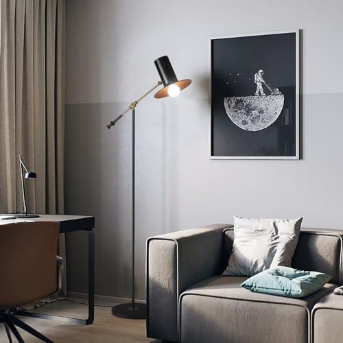 Lampadaire industriel réglable en métal pour éliminer les zones d'ombre
