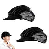 2 Stück Kochmütze Unisex,Kochmützen für Herren Damen,Kochhut,Kochmütze für Restaurants,Koch Mütze,Arbeitsmütze,Bäckermütze,Staubmütze,Professionel Kochmützen,Verstellbar Kochhut für Kopfbedeckung