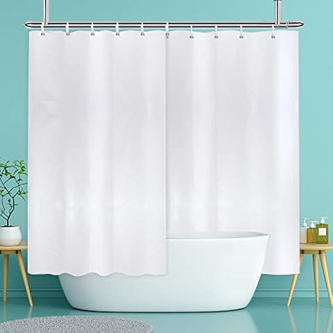 YISURE Rideau de Douche Blanc 300x200cm Cover