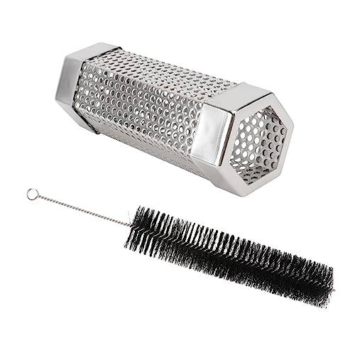 VINTORKY Pcs Bbq Smoker Mesh Tube Grill Smoker Stainless Steel Tube for Easy Smoking