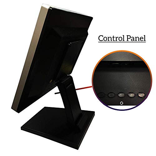 17 Inch Pro Capacitive Led Backlit Multi-Touch Hdmi Monitor, 4:3 Display 1280 X 1024, True Flat Seamless Design Touchscreen, Great For Office, Pos, Retail, Restaurant, Bar, Gym, Warehouse #TOP2