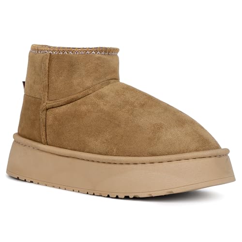 Image of CASSIEY Comfortable Indoor /Outdoor Winter Snow Boot |Womens Slip on Shoes |Girls Winter Fur Shoes