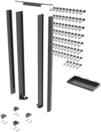 64 x 5.5 in. Metal Conversion Kit for 9780503 Display Black