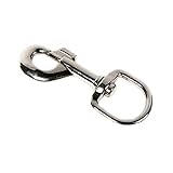 Koch Industries Swivel Round Eye Bolt Snap with 1/2-Inch Eye, 3-7/16-Inch, Nickel Finish