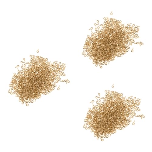 OSALADI 3sets Ergonomic Design Eye Screw Eye Bolts Precise and Safe for DIY Jewelry Making and Creative Projects 300pcs*3