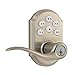 Kwikset 99110-008 SmartCode Electronic Lock with Tustin Lever Featuring SmartKey, Satin Nickel