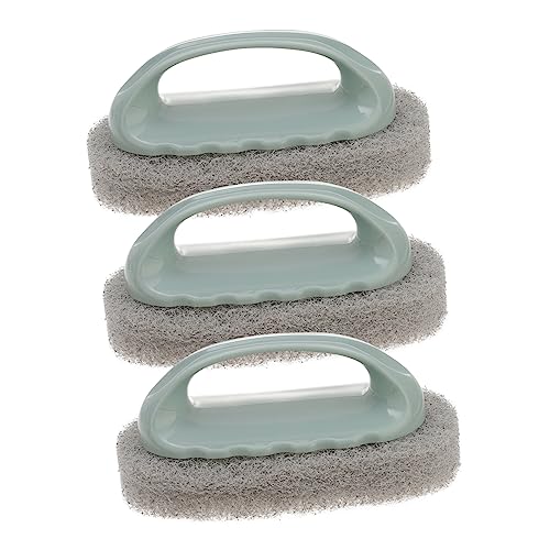 SHERCHPRY 3Pcs Kitchen Cleaning Brush with Sturdy Handle Multi Purpose Tub and Furniture Scrub Brushes Durable Scouring Pad for Home Cleaning