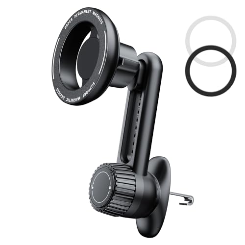 Tryone Fits Magsafe Car Mount for Phoneï¼š[Never Blocking] Magnetic Air Vent iPhone Holder [20 Powerful Magnets] Compatible iPhone 15 14 13 12 Pro Plus Max Mini & MagSafe Case & All Smart Phone