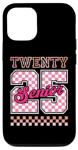 Carcasa para iPhone 15 Senior 2025 CLASS of 2025 Graduation Back To School Retro