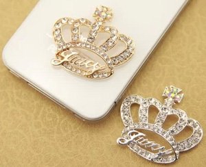 1 pc 3D Silver Rhinestone Crown Cabochon for DIY Bling Mobile Phone Case Decoration - Thumbnail 2