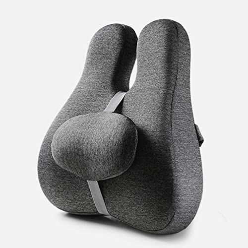 DLBJ Lumbar Support Cushion for Car Seat Memory Foam Support Cushion for Lower Back Ideal Lumbar Cushion for Car Seats Office Chair Wheelchair Cover