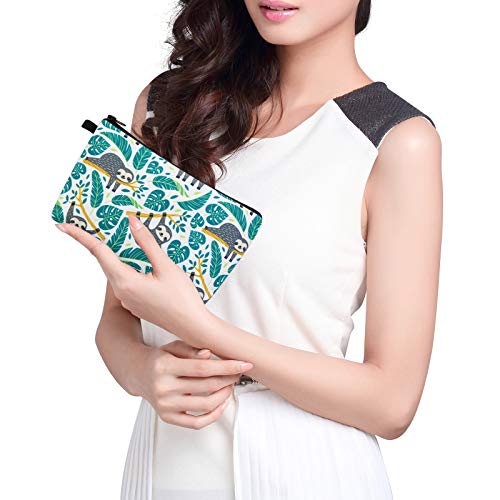 Magefy Small Makeup Bag Waterproof Cosmetic Bag Portable Travel Makeup Bags With Zipper Lightweight Makeup Pouch (1 Pack, 0172 Sloths) #TOP5