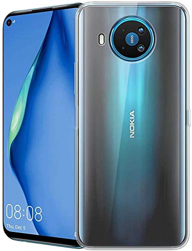 PIXFAB - Carcasa para Nokia 8.3 (5G) (ultra delgada), resistente a los arañazos, gel de poliuretano termoplástico (TPU), funda protectora para Nokia 8.3 (5G) (6,8 pulgadas)