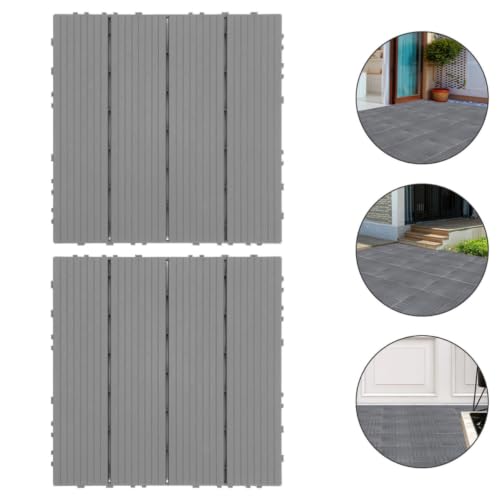 Baldosas entrelazadas de plástico PP SOLUSTRE para suelos de exterior pack de 4 piezas 7