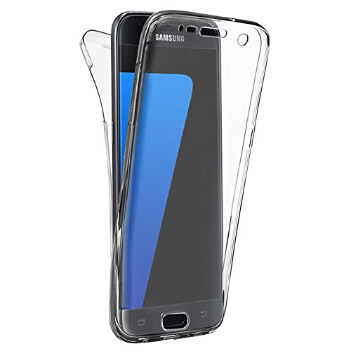 Front and Back Full Protection SAMSUNG GALAXY S7 EDGE,GALAXY S7 EDGE CASE, Ultra Clear Transparent Soft Silicon Gel Skin Case Cover For SAMSUNG GALAXY S7 EDGE (5.5'')