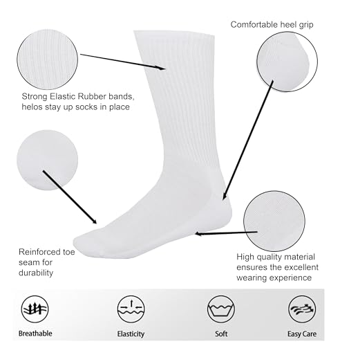 Image of Women Cotton Crew Socks Soft Comfortable Thin And Breathable on Top Durable Double Layer Cushioned Reinforced Sole.