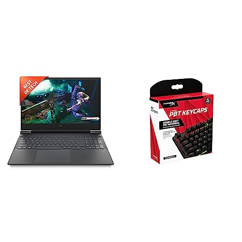 Image of HP Victus Gaming AMD Ryzen 5-5600H Processor 16.1 inch(40.9 cm) FHD Gaming Laptop & PBT Keycaps - Full Key Set - Black [US]
