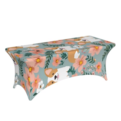 Nappe de jardin anti-vent et infroissable pour table rectangulaire - 4