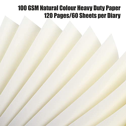 Image of CRAFT MANIACS ECO FRIENDLY A5 SIZED SET OF SIX PASTEL WIRO BOUND UNRULED SPIRAL NOTEBOOKS | 400 GSM OUTER COVER WITH 120 GSM THICK INNER PAPER