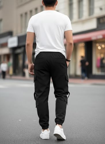 Image of Mack Jonney Men's Solid Joggers | Solid Design | Regular Fit | Casual & Athleisure Wear |Pack of 1-MMJ-79