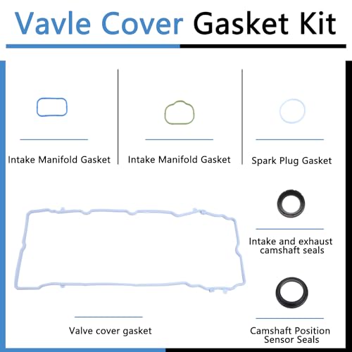 Image of VS50805R Valve Cover Gasket Kit Set MS97204 Compatible with 2011-2020 3.6L V6 Dodge Avenger Challenger Durango Grand Caravan Journey Ram 1500 Cherokee Grand Cherokee Wrangler 200 300