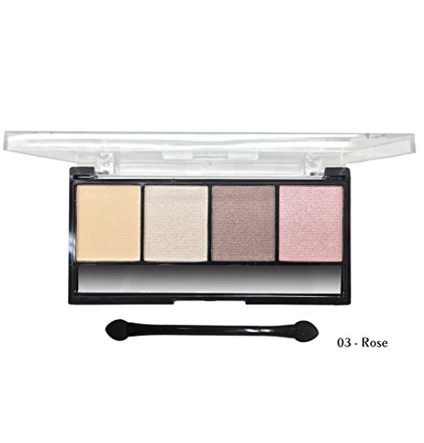 Kit sombras de ojos PERFECT SET EYESHADOW con aplicador y espejo 03 ROSE By DoriBell ®