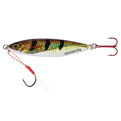 Bassdash Gungnir Shadow Vertical Jigs Slow Jigging Lures Long Casting Jerkbaits 20/30/40/60/100/150/200 Grams, for Saltwater Freshwater Fishing
