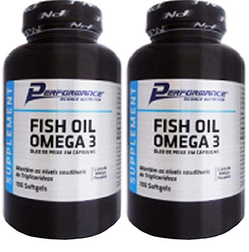 Ômega 3 Óleo de Peixe Fish Oil 1g Sem Hexano Performance Nutrition 100 Softgel Kit 2 Und