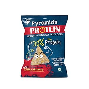 POPCROP Pyramiden PROTEIN met Carolina Reaper Chili, licht heet, 8 x 23 g 30% erwteneiwit | Koolhydraatrijk, glutenvrij…