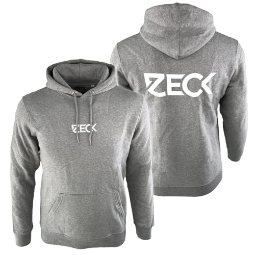 ZECK Hoodie Grey - Hochwertiger Hoodie mit Front- & Backprint - XL