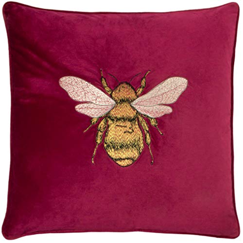 Paoletti Hortus Housse de Coussin, Polyester, Fuchsia, 50 x 50cm, Fuschia